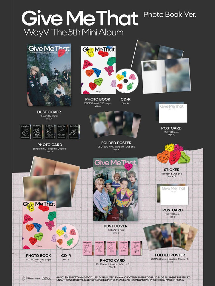 WayV - Give Me That (5th Mini Album) (Photobook Ver.) - Seoul - Mate