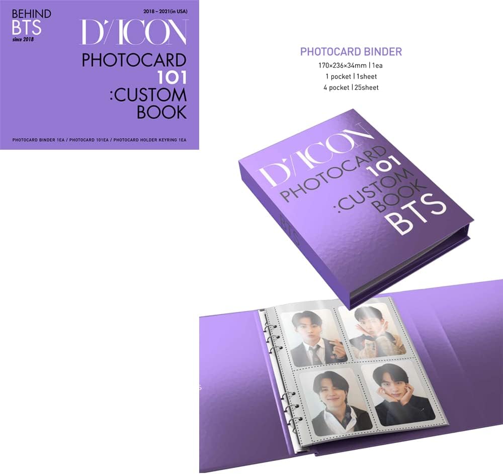 BTS DICON Photocard 101: Custom Book Behind BTS Since 2018 - Seoul-Mate
