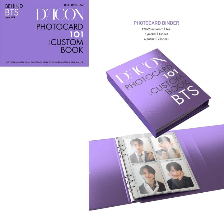 BTS DICON Photocard 101: Custom Book Behind BTS Since 2018 - Seoul-Mate