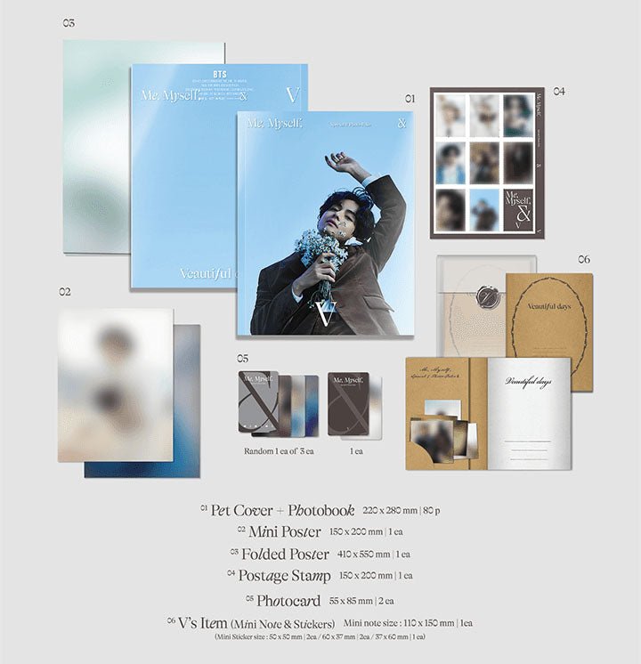 BTS - Me, Myself and V 'Veautiful days' Photobook - Seoul-Mate