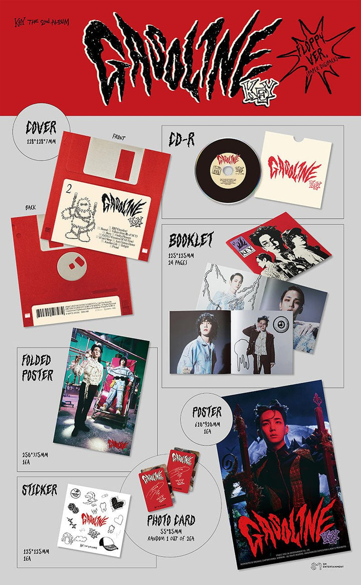 KEY - GASOLINE The 2nd Album (Floppy Ver.)