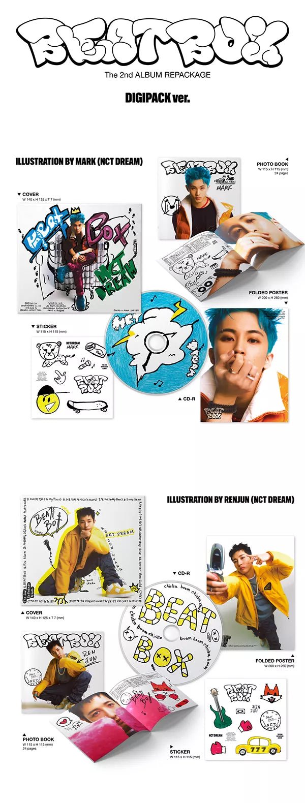 NCT DREAM - Beatbox Repackage (Digipack Ver.) (2nd Studio-Album) - Seoul-Mate