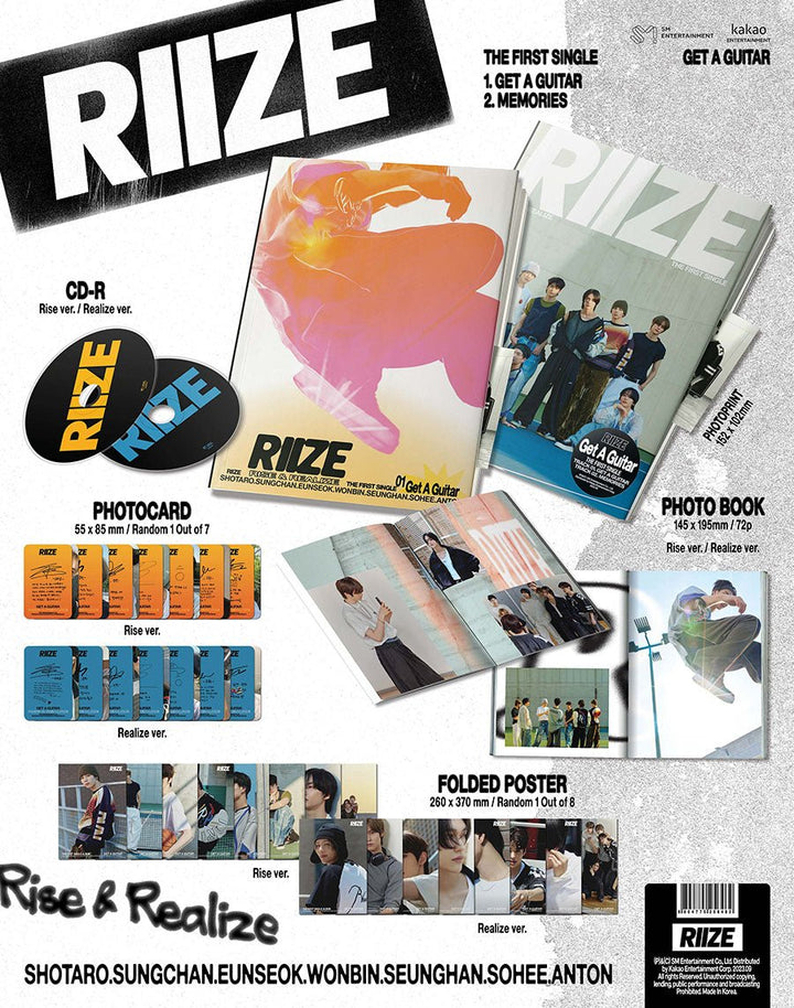 RIIZE - Get A Guitar (1st Single-Album) - Seoul-Mate