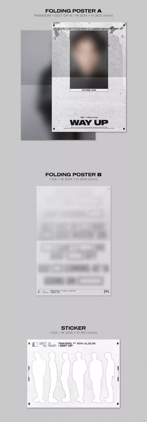 TNX - WAY UP (1st Mini-Album) Lieferumfang