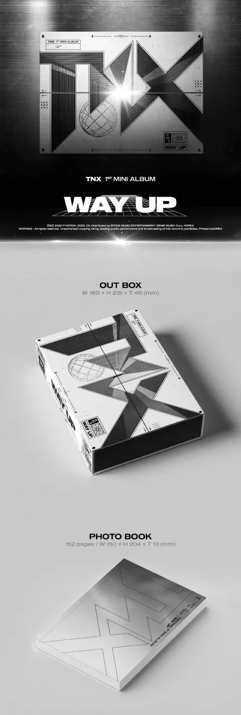 TNX - WAY UP (1st Mini-Album) Lieferumfang
