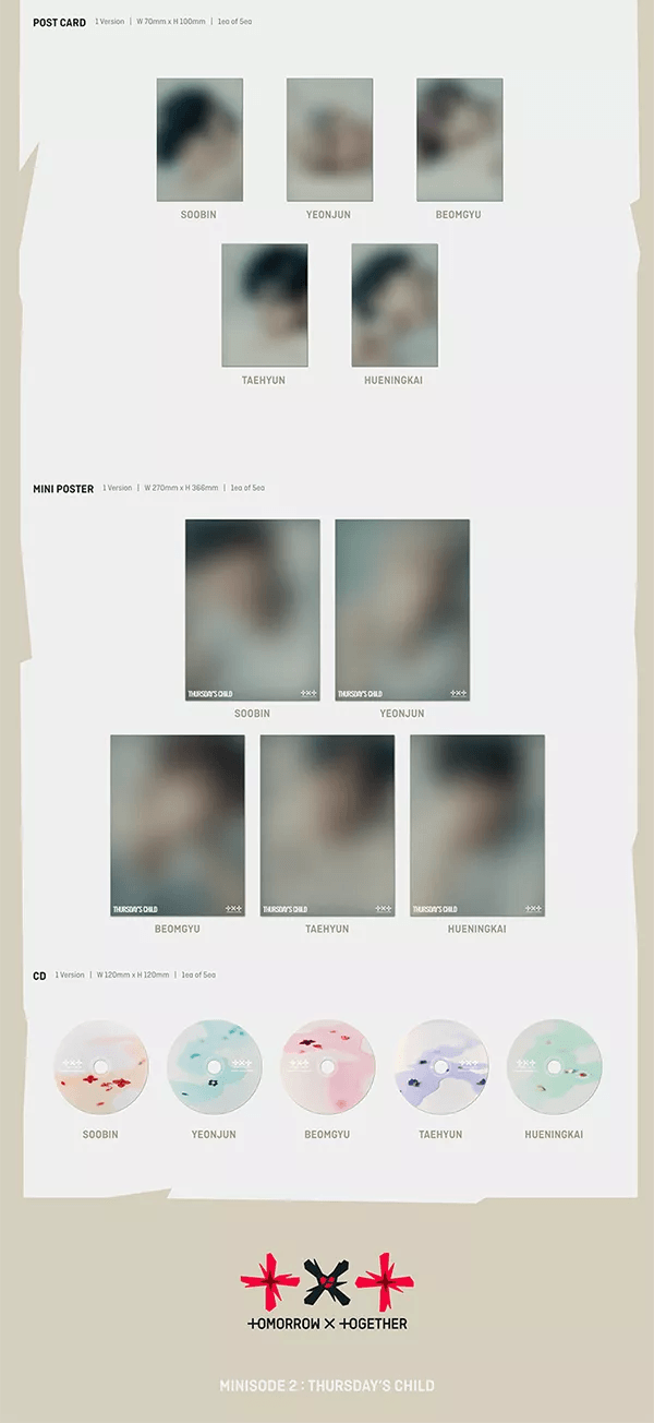 TXT (Tomorrow x Together) - minisode 2: Thursday's Child TEAR ver. (4th Mini-Album) - Seoul-Mate