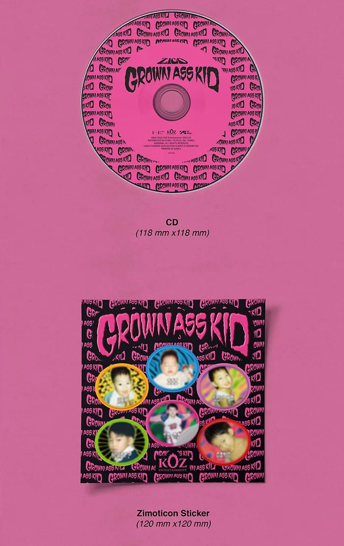 ZICO - Grown Ass Kid Jewel Ver. (4th Mini-Album) - Seoul-Mate