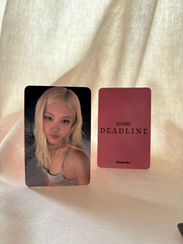 BLACKPINK - DEADLINE Ktown4u Fotokarte Photocard (Pink Ver.)