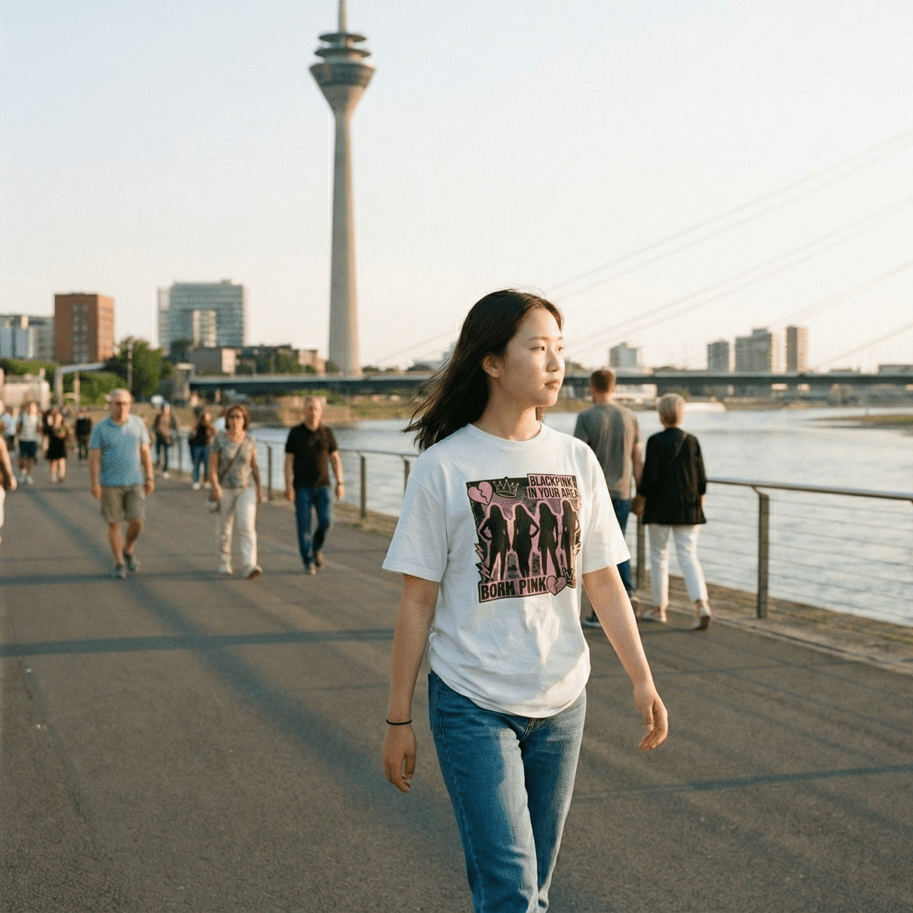 Blackpink Fan T-Shirt - In Your Area - Organic Oversize Shirt - SeoulMate