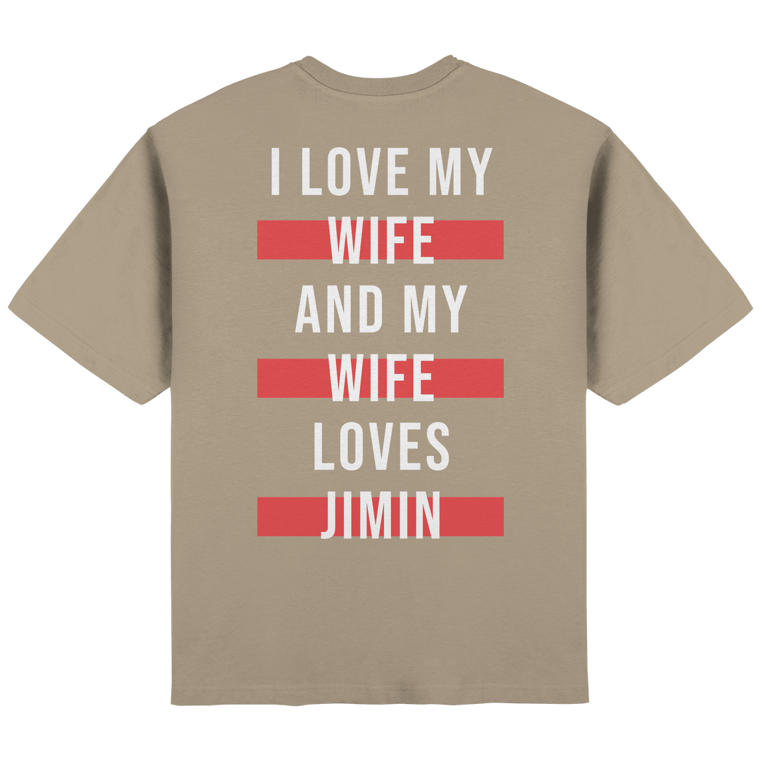 BTS - «I Love My Wife and My Wife Loves BTS» Oversized T-Shirt - SeoulMate