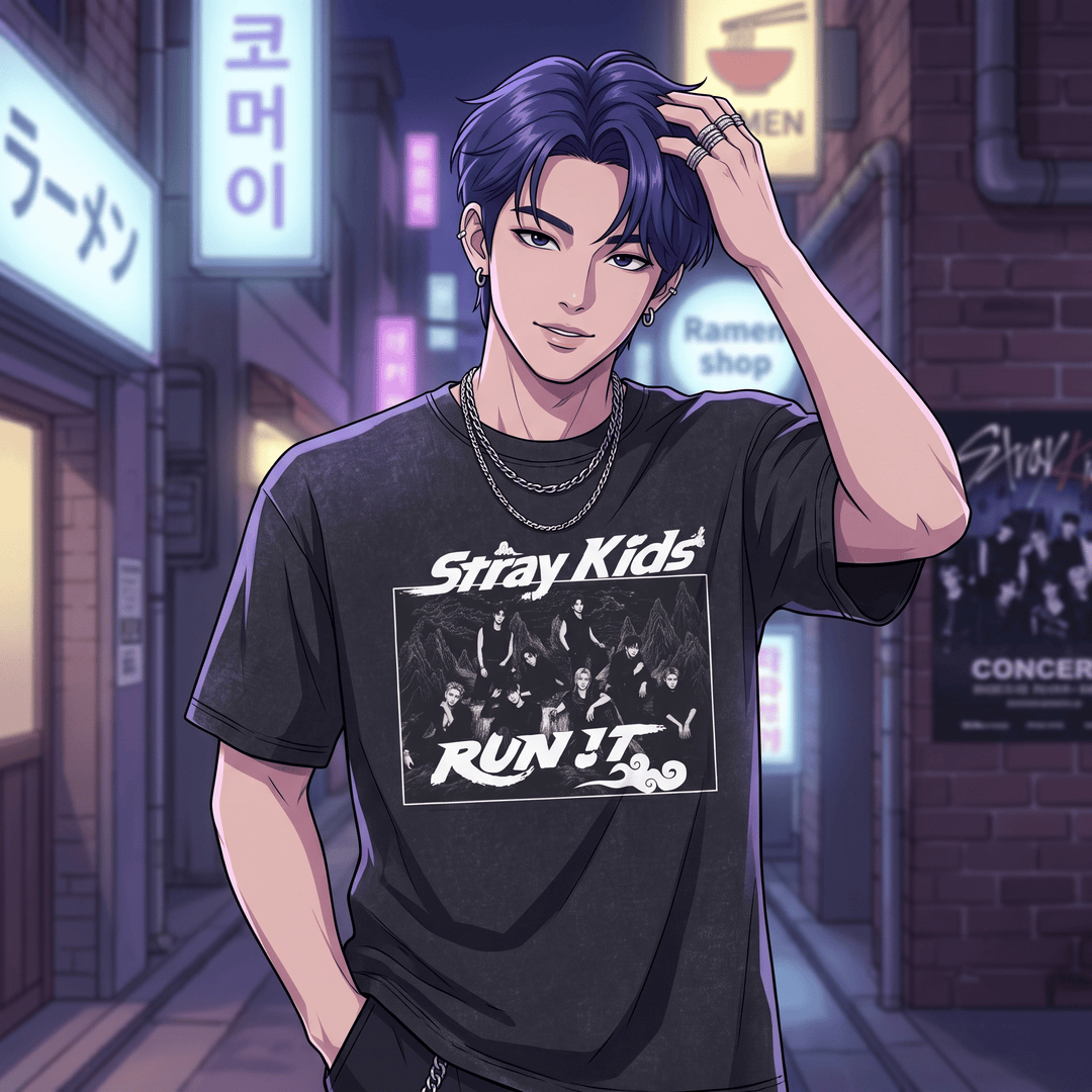 Stray Kids - "RUN IT" Streetwear T-Shirt - SeoulMate